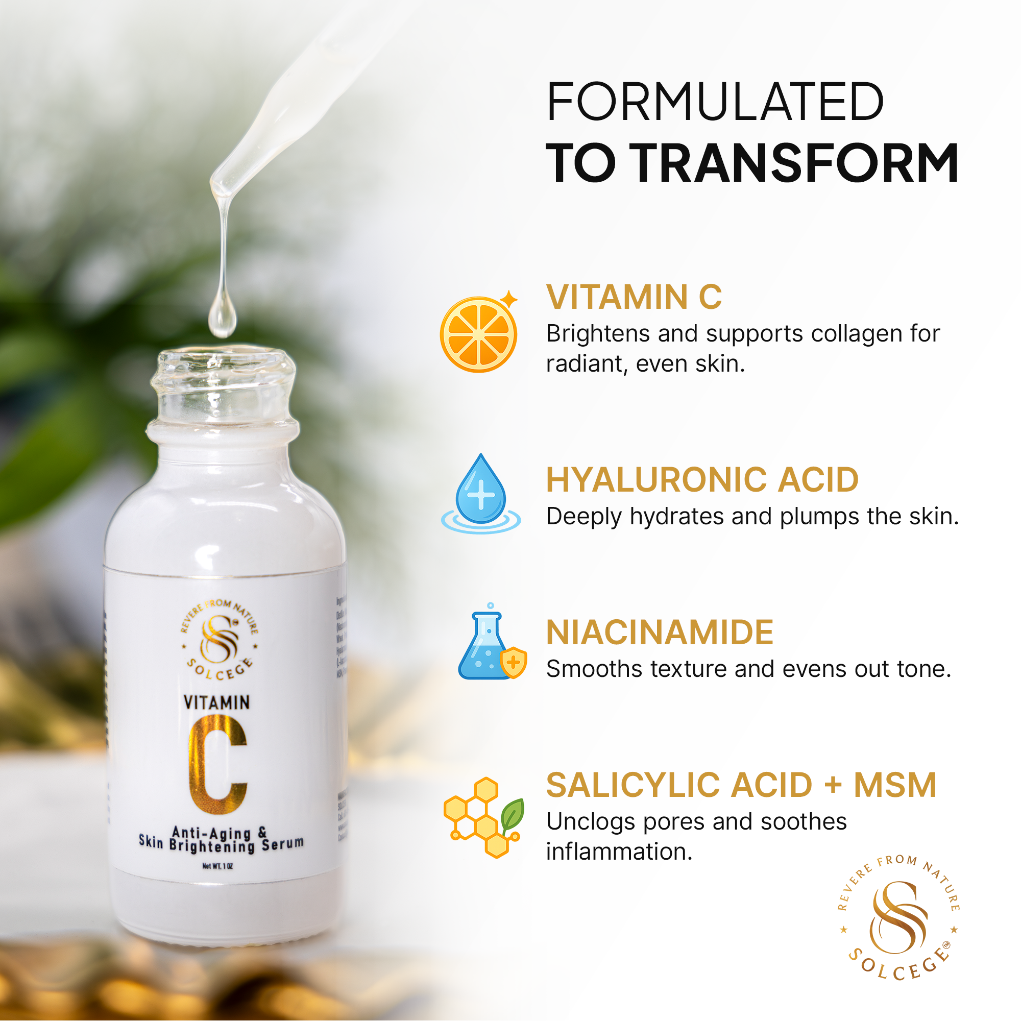 Vitamin C - Anti-aging and Skin Brightening Serum